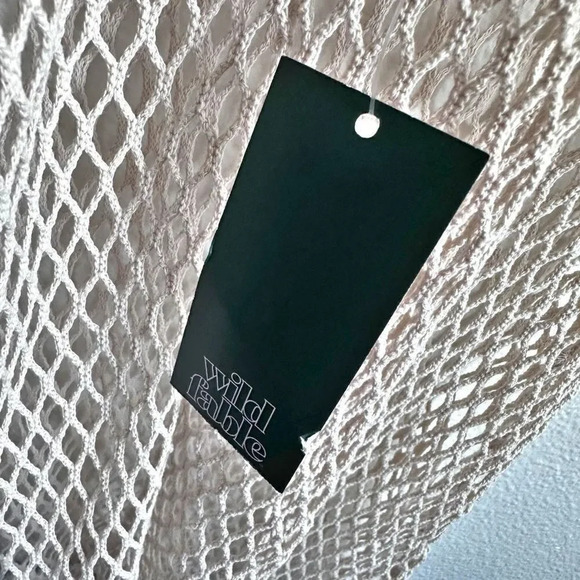 WILD FABLE | NWT Ivory Cream Mermaid Fish Net Swim Cover Up Tassel | Size XS - Picture 5 of 7
